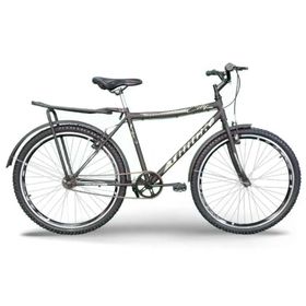 Bicicleta-City-Urb-Track-Aro-26-Com-Bagagem-Preta