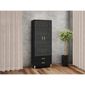 Cristaleira-2-portas-2-gavetas-Legno-LE6013-Movelbento-Preto