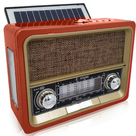 Radio-Solar-Portatil-AM-FM-FS103BT-F-Sound-Vermelho-E
