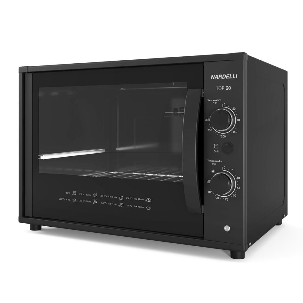 Forno Eletrico Preto com Grill Dourador Dako Eletrodomesticos